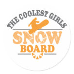 Coolest Girls Snowboard Stickers