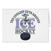 Coolest Guys Play Hockey Cards