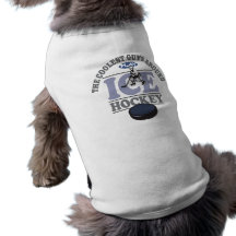 Coolest Guys Play Hockey Doggie Tshirt