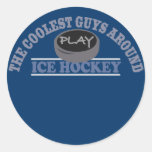 Coolest Guys Play Ice Hockey Stickers