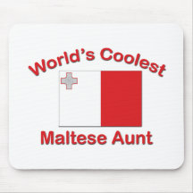 Coolest Maltese Aunt Mousepad