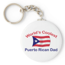 Coolest Puerto Rican Dadl Keychains