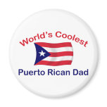 Coolest Puerto Rican Dadl Refrigerator Magnets