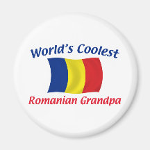 Coolest Romanian Grandpa Refrigerator Magnet