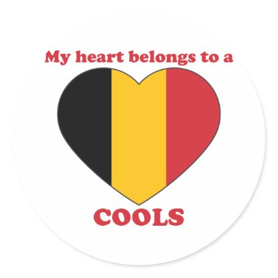 Cools Round Sticker by ValentinesDayTshirts