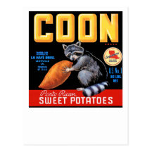 Coon Brand Sweet Potatoes Postcard