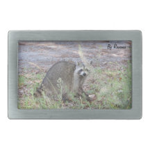 Coon Days Rectangular Belt Buckles