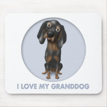 Coonhound (Black and Tan) Granddog Mouse Pads