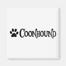 Coonhound (pirate style w/ pawprint) magnet
