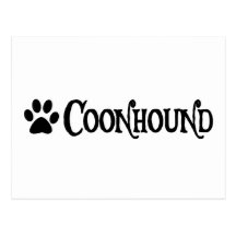 Coonhound (pirate style w/ pawprint) postcards