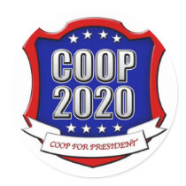 Coop For President Sticker