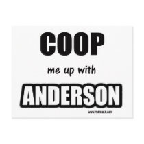 Coop me up with Anderson Postcard