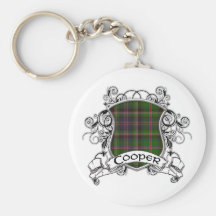 Cooper Tartan Shield Key Chain