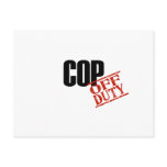 COP LIGHT POSTCARD