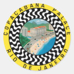 CopacabanaPalaceRio Round Stickers