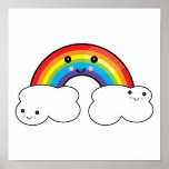 copains d'arc-en-ciel et de nuage affiches