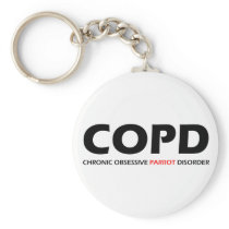 COPD - Chronic Obsessive Parrot Disorder Key Chain