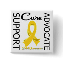 COPD Support Advocate Cure Pins