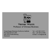 Copenhagen Business Confucius Institute Business Card Templates