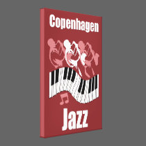 Copenhagen jazz canvas prints