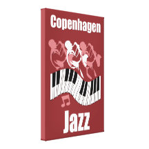 Copenhagen jazz canvas print