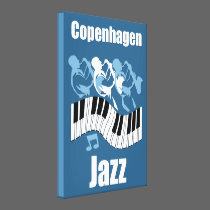 Copenhagen jazz canvas prints