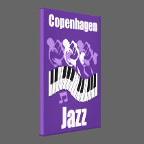 Copenhagen jazz canvas prints