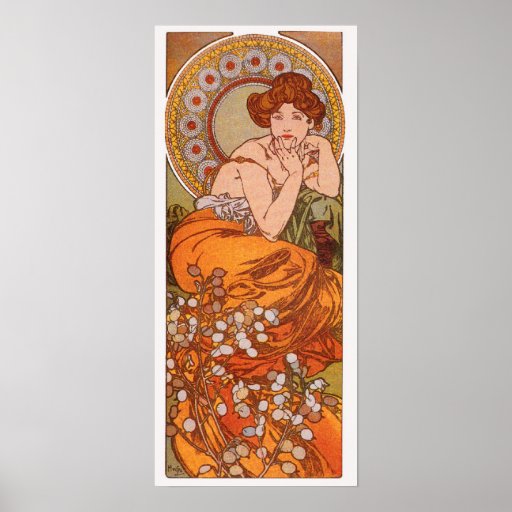 Copie/affiche : Alphonse Mucha - topaze