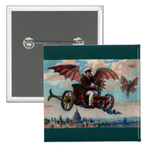 Copie antique de machine de vol de Steampunk Badges