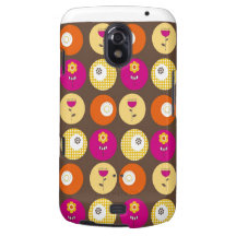 Copie assez rose de point de polka de fleurs de ja coque galaxy nexus