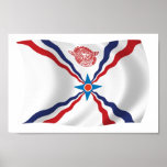 Copie assyrienne d'affiche de drapeau de nation