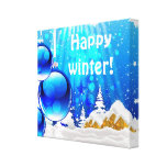 Copie bleue 2 de toile d'hiver impression sur toile