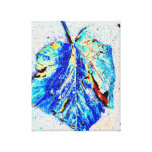 Copie bleue de toile de feuille impressions sur toile