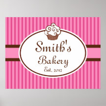 Copie customisée d'art de signe de boulangerie de  affiches