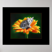 COPIE D'AFFICHE D'ART DE CAT