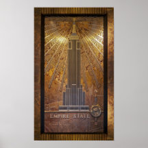 copie d'affiche de l'Empire State Building 12x20
