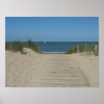Copie d'affiche de photo de bateau de vague de pla