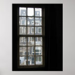 Copie d'affiche de photo de vue de fenêtre d'Amste