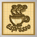 Copie d'affiche de tuile de café express