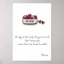 copie d'amoureux des chiens avec la cuvette et dir posters