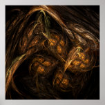 Copie d'art abstrait de Terre Poster