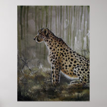 Copie d'art de faune de guépard poster