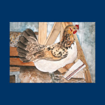 copie d'art populaire d'animal de ferme de poule d impressions sur toile