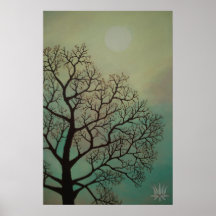 Copie de beaux-arts de mandala d'arbre du monde poster