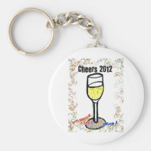 COPIE DE CHAMPAGNE DE CONFETTIS DES ACCLAMATIONS 2 PORTE-CLEF