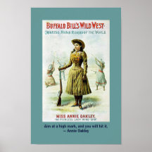 Copie de citation d'Annie Oakley Affiche