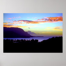 Copie de coucher du soleil de Hanalei Posters