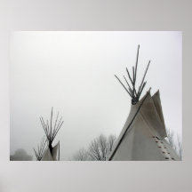 Copie de dessus de Teepee Poster