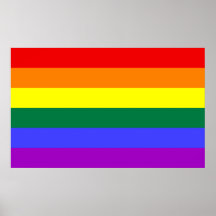 Copie de drapeau d'arc-en-ciel affiche