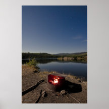 Copie de feu de camp de Lakeside Posters